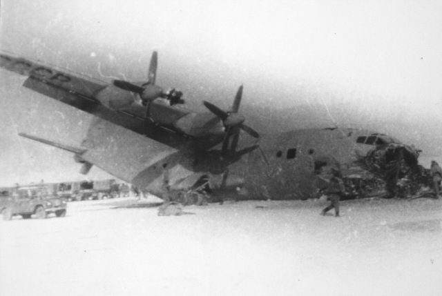 6th January 1980. Kabul airfield. Crashed AN-12