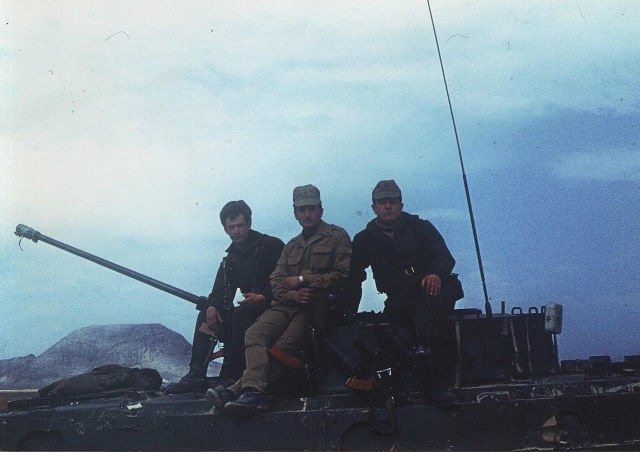 Soviet soldiers on a BMP2
