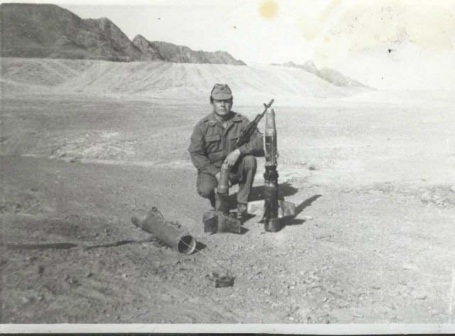Infantry officer with Fagot Rockets