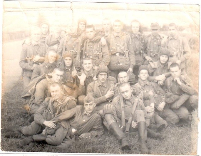 Group photo in jumping equipment 