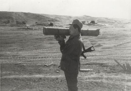Soviet officer with ATGM Fagot in Afghanistan