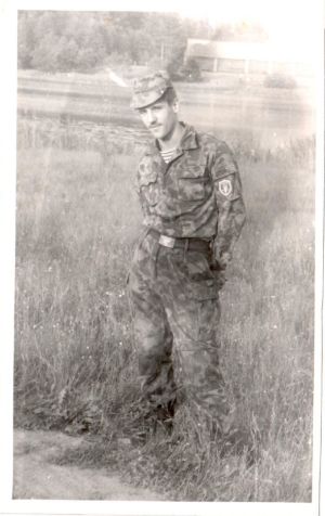 Soviet paratrooper with a patch 