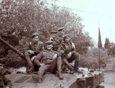 Soviet paratroopers in m69 uniform and 6b3 body armour