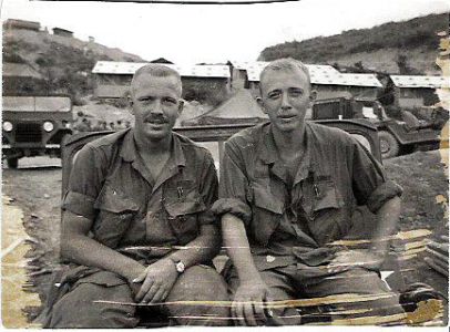 Sgt Grubb Tommy Foley On Jeep In Basecamp