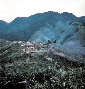 Chinook Landing Hilltop Firebase Smoke Popped